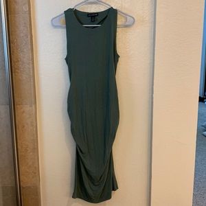 Pea in the Pod olive green maternity dress